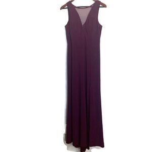 NWT NightWay Illusion Inset A Line Gown